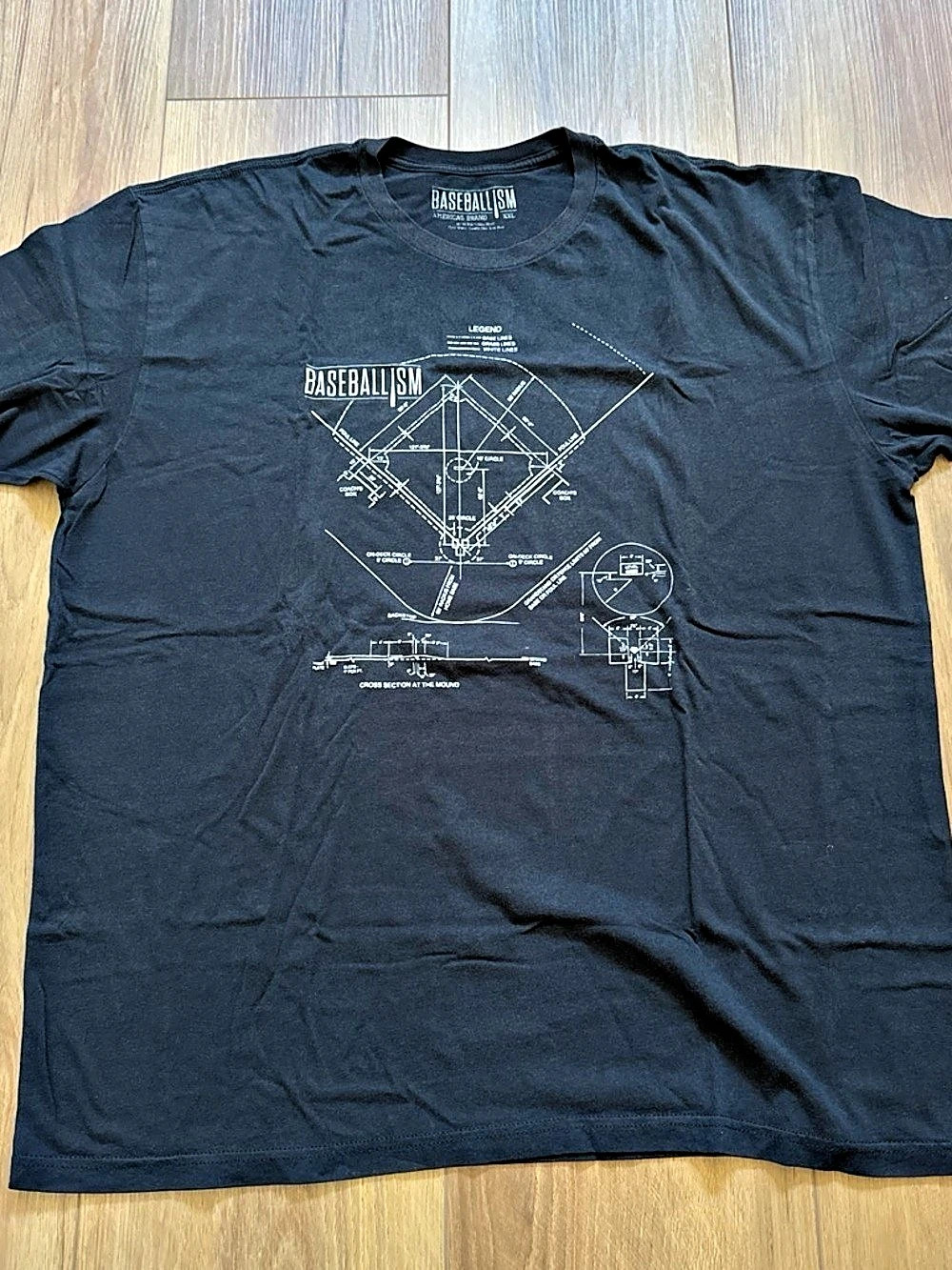 Baseballism Graphic Tee Black XXL